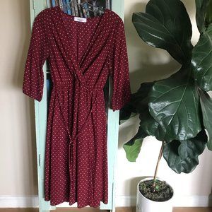 CJLA Poppy Wrap Dress Crimson